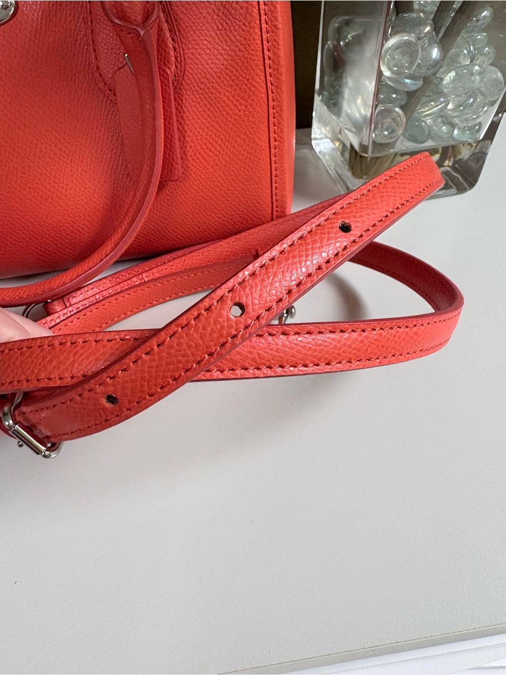 Coach Bennett coral Leather Satchel - Picture 6 of 16
